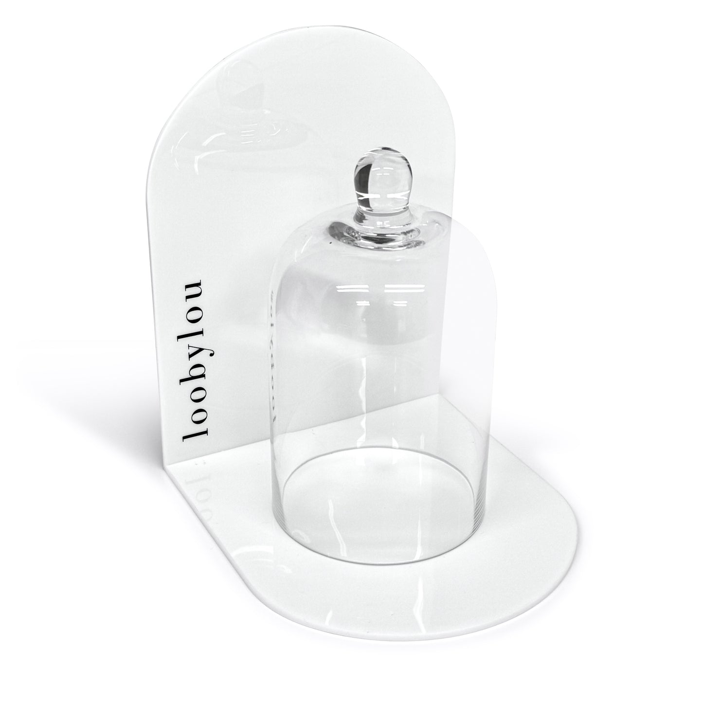 Candle Display Unit with Glass Cloche